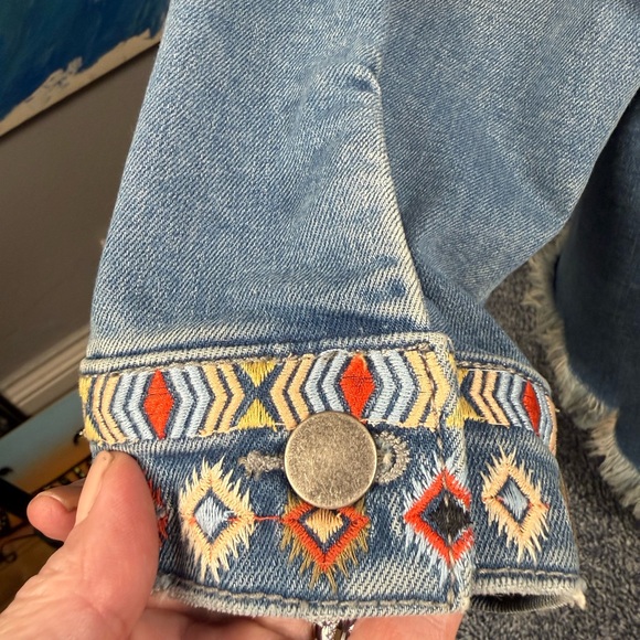 DRIFTWOOD Denim Jacket with Embroidered Accents - Picture 15 of 16